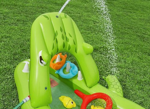 בריכת פעילות ילדים BESTWAY תנין עם מגלשה ומתז מים 234×163×87 ס״מ | מק״ט 53169 - תמונה נוספת