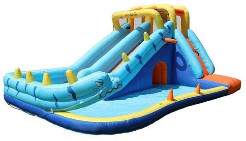 מתנפח מים עם מגלשה דו מסלולית נחש W83050 מבית Doctor Dolphin - תמונה ראשית של המתקן