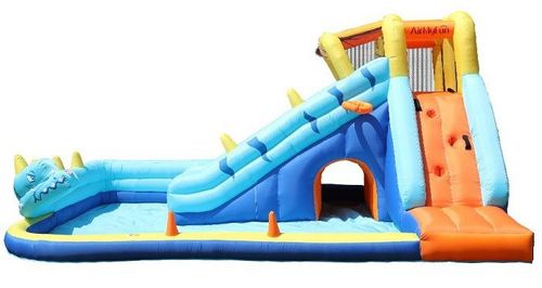מתנפח מים עם מגלשה דו מסלולית נחש W83050 מבית Doctor Dolphin - תצוגה נוספת של המתקן