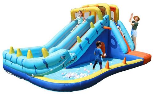 מתנפח מים עם מגלשה דו מסלולית נחש W83050 מבית Doctor Dolphin - תצוגת מוצר נוספת