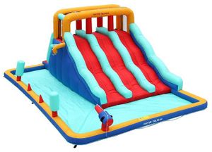 מתנפח מים עם מגלשה תלת מסלולית W73068 מבית Doctor Dolphin