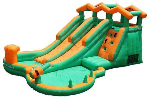 מתנפח מים עם מגלשה דו-מסלולית W73028 מבית Doctor Dolphin - תמונה ראשית של המתקן
