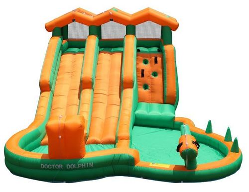 מתנפח מים עם מגלשה דו-מסלולית W73028 מבית Doctor Dolphin - מבט נוסף על המתקן