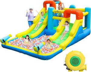 מתנפח מים עם מגלשה כפולה W93050 מבית Doctor Dolphin