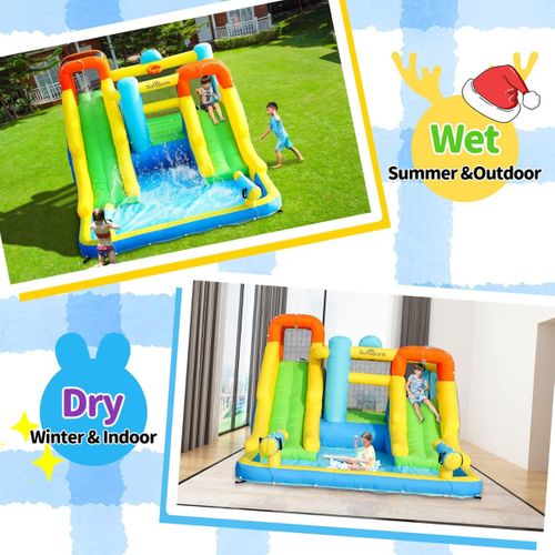 מתנפח מים עם מגלשה כפולה W93050 מבית Doctor Dolphin - תצוגה נוספת של המתקן