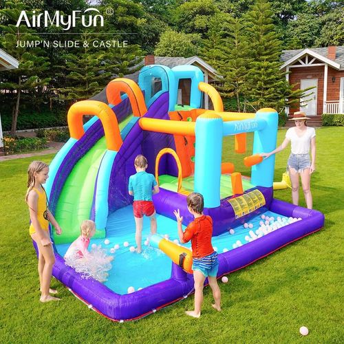 מתנפח מים עם מגלשה W83020 מבית Doctor Dolphin - תמונה נוספת של המתקן