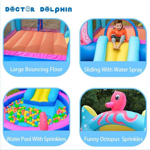 מתנפח מים עם מגלשה תמנון W63104 מבית Doctor Dolphin - מבט מקרוב על המתקן