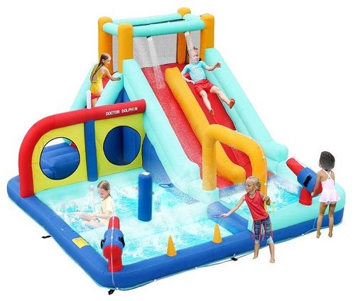 מתנפח מים עם מגלשה דו-מסלוליות W73027 מבית Doctor Dolphin - מבט נוסף על המתקן