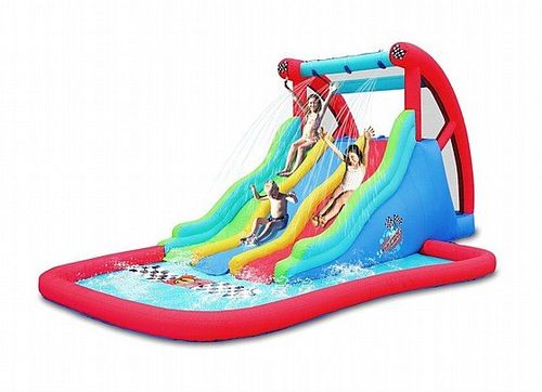מתנפח מים תלת מסלולים 9248 מבית Happy hop - תמונה ראשית של המתקן