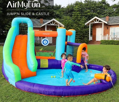 מתנפח רטוב לילדים פלוס מקפצה W83003 מבית Air My Fun - מבט מקרוב על המתקן