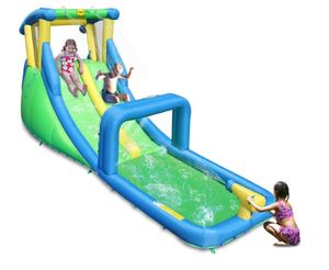 מתנפח מים פלאש זון פלוס שתי מגלשה 9329 מבית Happy hop
