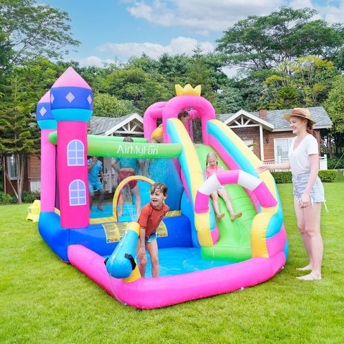 מתנפח מים גדול טירת הנסיכות הקסומה W83002 מבית Air My Fun - תמונה ראשית של המתקן