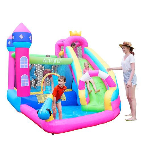 מתנפח מים גדול טירת הנסיכות הקסומה W83002 מבית Air My Fun - מבט נוסף על המתקן