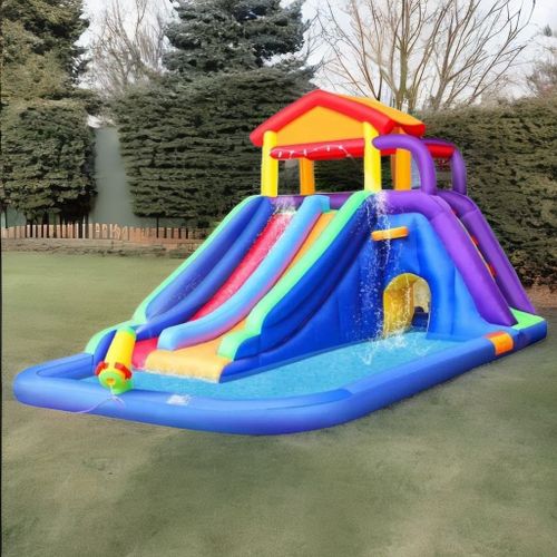 מתנפח מים גדול בית המגלשות W5034 מבית Jumpy Jump - תמונה ראשית של המתקן