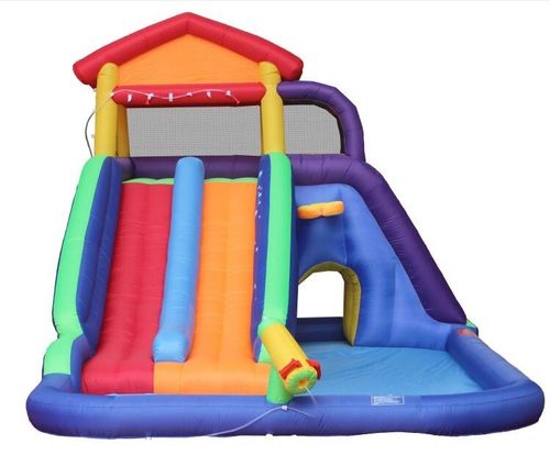 מתנפח מים גדול בית המגלשות W5034 מבית Jumpy Jump - מבט נוסף על המתקן