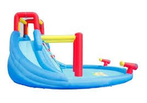 מתנפח מים המפלים פלוס 2 מגלשות מים 9678 מבית Happy Hop - תצוגה נוספת של המתקן