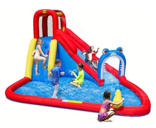 מתנפח עם מגלשה כריש דגם 9326 מבית Happyhop - תמונה ראשית של המתקן