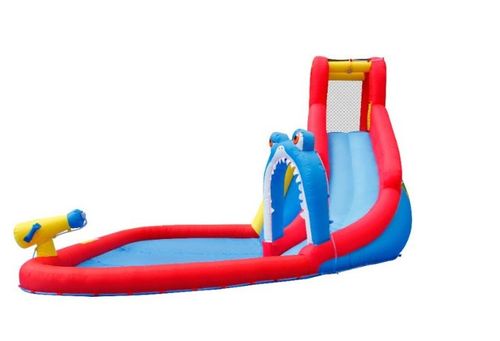 מתנפח עם מגלשה כריש דגם 9326 מבית Happyhop - תצוגה נוספת של המתקן