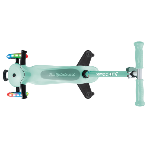 קורקינט רב שלבי 3 ב 1 GO UP Sporty 360 Lights עם היגוי להורה, מצבי גובה ואורות בגלגלים - מנטה