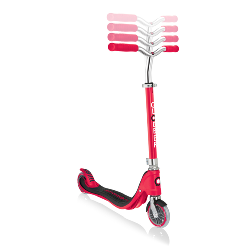 קורקינט לילדים ונוער פלואו FLOW 125 עם משטח מחוזק תלת שכבתי - אדום