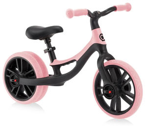 אופני איזון Go Bike DUO Elite עם גלגל אחורי כפול/יחיד ו 2 מצבי גובה במושב - ורוד פסטל