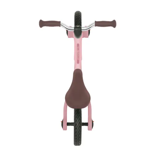 אופני איזון Go Bike Air עם גלגלי גומי מלאי אוויר לנסיעה חלקה, מצבי גובה וידית אחיזה - ורוד פסטל