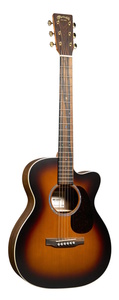 גיטרה אקוסטית מוגברת + נרתיק MARTIN CJRE WALNUT BURST