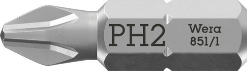 ביט פיליפס מארז 100 יח' Z 851/1 PH2X25 WERA