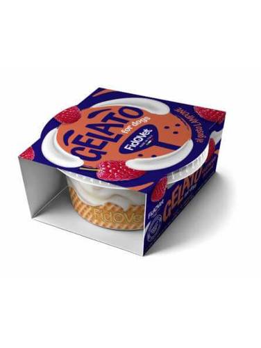 גלידה לכלבים בטעם פטל 40 גרם | Raspberry Flavor Dog Ice Cream 40g