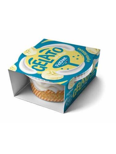 גלידה לכלבים בטעם בננה 40 גרם | Banana Flavor Dog Ice Cream 40g