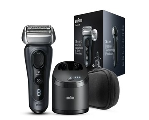 מכונת גילוח בראון סדרה 8 עם מתקן שטיפה Braun 8453CC