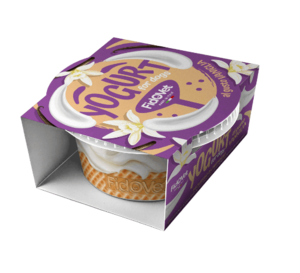 יוגורט לכלבים בטעם וניל 40 גרם | FidOVet Vanilla Flavor Dog Yogurt 40g