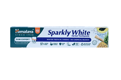 משחת שיניים צמחית להלבנה בוהקת Himalaya Sparkly White - ml75 