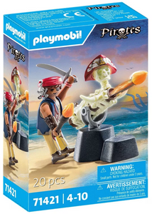 Pirates מאסטר התותח ותותח עצמות זוהר בחושך 20 חלקים דגם 71421