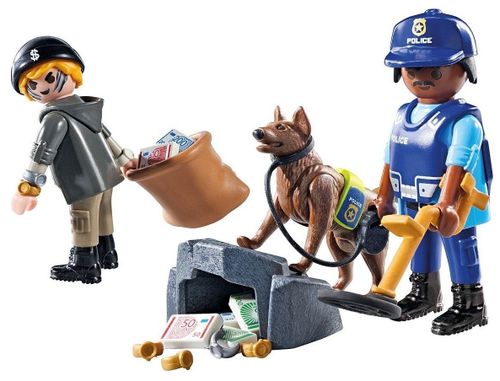 Action Heroes יחידת כלבני משטרה וגלאי מתכות 27 חלקים דגם 71731
