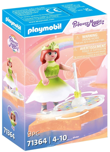 Princess Magic סביבון קשת בענן שמימי עם נסיכה 9 חלקים דגם 71364