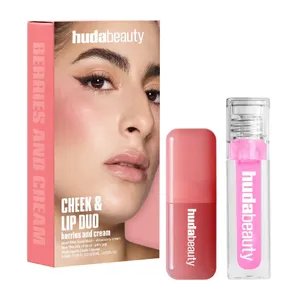 סומק ושמן שפתיים HUDA BEAUTY Cheek & Lip Duo Berries and Cream