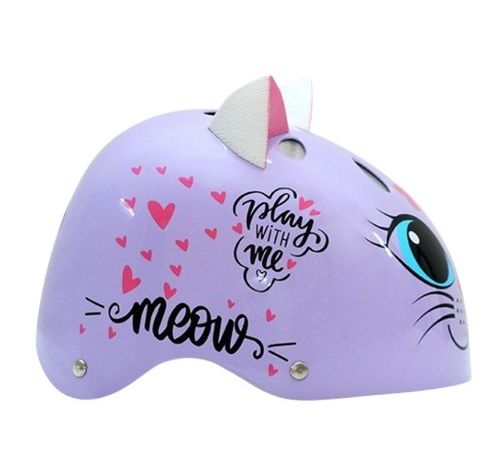 קסדת ילדים STREET JAM דגם Kitty Cat מידה S מק״ט 82711 - מעטפת ABS ושכבת EPS פנימית