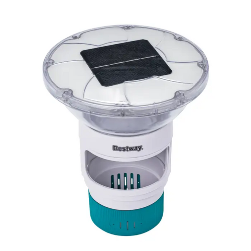 מצוף מינון כלור סולארי BESTWAY SolarGlow™ עם תאורת LED צבעונית | מק״ט 58943 | כולל שלט - מבט נוסף על המוצר