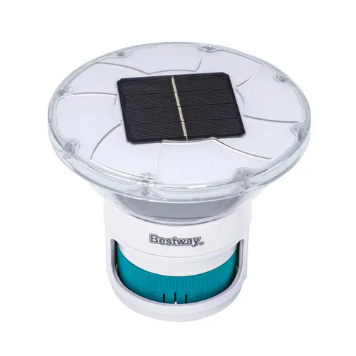 מצוף מינון כלור סולארי BESTWAY SolarGlow™ עם תאורת LED צבעונית | מק״ט 58943 | כולל שלט - פרטי המוצר