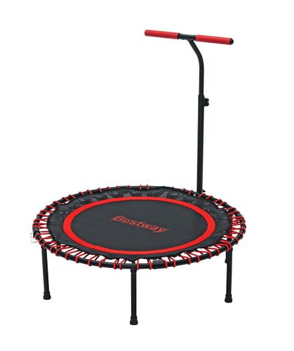 טרמפולינת אימון AeroBounce 102 עד 150 קג עם ידית T מתכווננת 59124 מבית BESTWAY - הטרמפולינה בחצר הבית