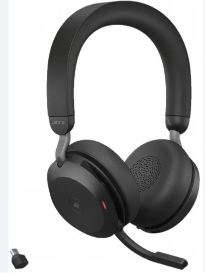 אוזניות אלחוטיות Jabra Evolve3 75, MS, Link390c, Black