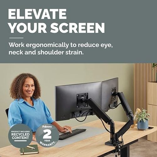 זרוע למסך מחשב כפול fellowes Plus Everyday
