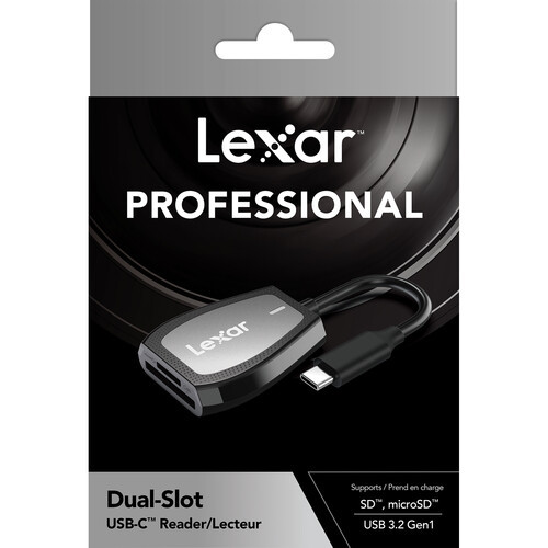Lexar Professional USB Type-C קורא כרטיסים כפול