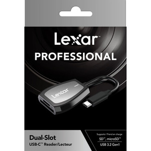 Lexar Professional USB Type-C קורא כרטיסים כפול