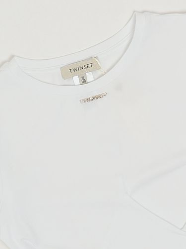 Crossover T-shirt with logo WHITE 
