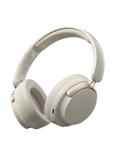  אוזניות קשת אלחוטיות (Over‑Ear) NEO ICON בז' 
