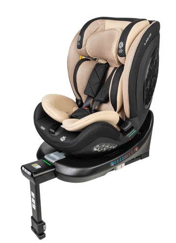 כיסא בטיחות מסתובב 360  משולב בוסטר דגם TRIVO בתקן I-Size ספורטליין צבע שמנת