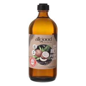 שמן C8 MCT מקוקוס אורגני טהור 500 מ"ל | allgood