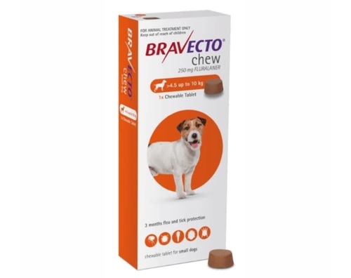 BRAVECTO ברבקטו טבליות נגד פרעושים וקרציות לכלב | 4.5-10 ק